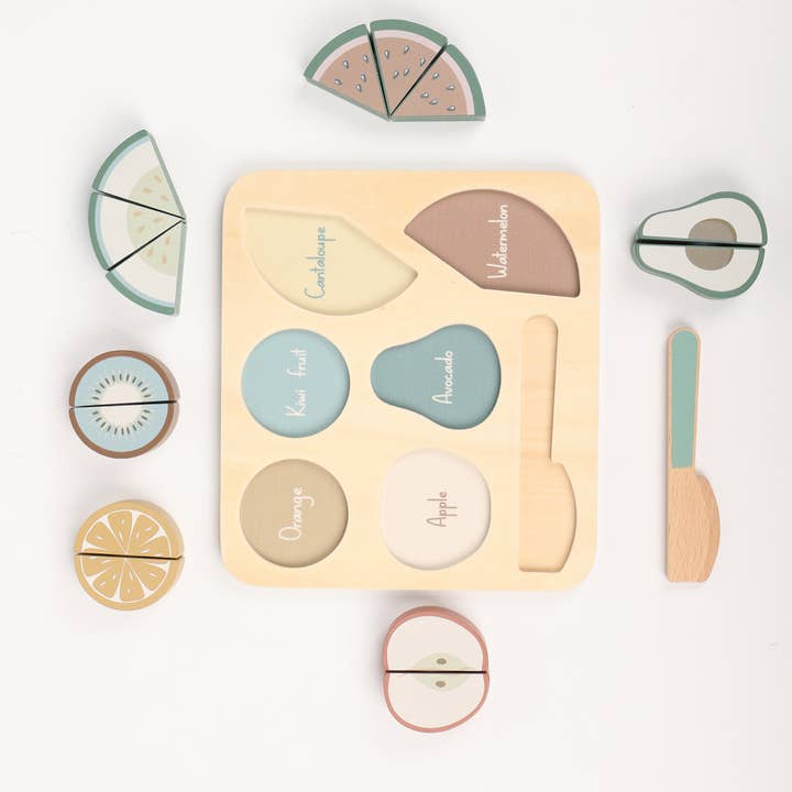Wooden Fruit Cutting Set Ages 18M+